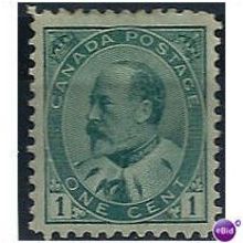 Canada 1903 SG175 1c Green Mounted Mint