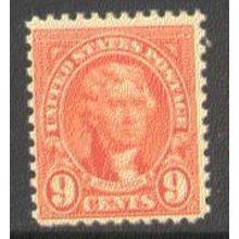 641 9c Thomas Jefferson Barely Clears MNH Q1858