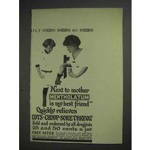 1913 Mentholatum Ointment Ad - My Best Friend