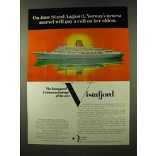 1973 Norwegian America Line Ad - Vistafjord