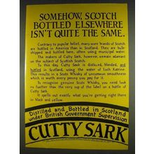 1978 Cutty Sark Scotch Ad - Elsewhere Isn't the Same