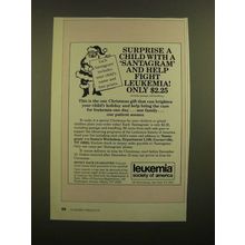 1988 Leukemia Society of America Ad - Surprise With a Santagram