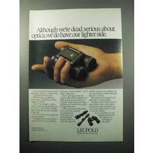 1988 Leupold Binoculars Ad - We Have Our Lighter Side