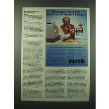 1988 Muralo Ultimate Paint Ad - Free paint expert with every can of Muralo