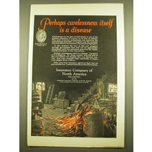 1924 Insurance Company of North America Ad - Perhaps carelessness itself