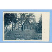 New York Troy Warren Cottage View Of Old Building w/Old Park Benches Priva~296