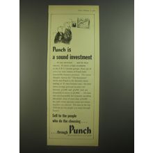 1967 Punch Magazine Ad - Punch is a sound investment