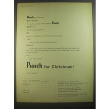 1967 Punch Magazine Ad - Punch for Christmas come again?