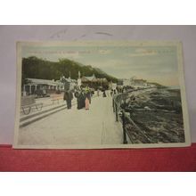 TRAMWAY TERMINUS & DERBY CASTLE, ISLE OF MAN unused antique postcard =