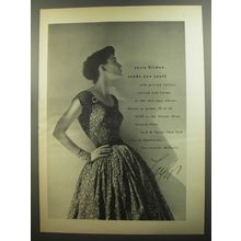 1952 Lord & Taylor Dress by Jerry Gilden Ad - Jerry Gilden sends you south