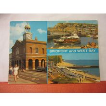 multiview, BRIDPORT and WEST BAY, Dorset unused postcard by J. Salmon c.1991 =