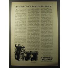 1953 Columbia Records Ad - No snap, no punch, no zoom, no crunch
