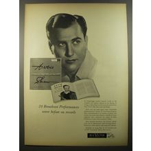 1954 RCA Victor Artie Shaw Record Album Ad - 24 Broadcast performances