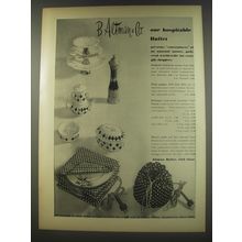 1956 B. Altman & Co. Buffet Ad - Our hospitable Buffet presents entertainers