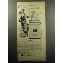 1957 Hotpoint Combo Washer-Dryer Ad - Sing a song of Hotpoint