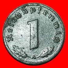 Ⰶ SWASTIKA (1940-1945): GERMANY ★ 1 PFENNIG 1945A UNCOMMON!★LOW START★NO RESERVE