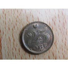 Denmark 2001 25 Ore Coin