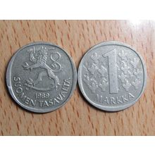Finland 1989 1 Markka Coin