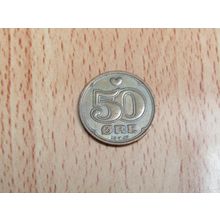 Denmark 1999 50 Ore Coin