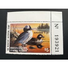 ICOLLECTZONE US Minnesota MN12 1988 Artist Signed Duck Plate # Stamp VF NH