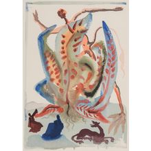 Salvador Dali (1904-1989). Purgatory Canto 23, from The Divine Comedy, circa 195