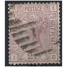 1879 SG141 2 1/2d Rosy-Mauve Plate 15 Good/Fine Used "IB".
