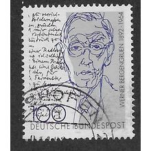GER 1992 100pf 'WERNER BERGENGRUEN' FINE USED (EBID60-499)