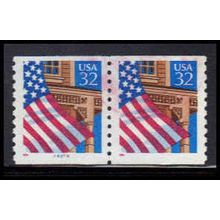 Used 2913 32c U.S. Flag Over Porch Very Fine CNP Left 66646 PA1728