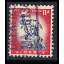 Used 1044A 11c Statue of Liberty Deerfield, MA. E0568