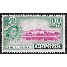 1955 Queen Elizabeth II 100M - Very Light Mounted Mint C6