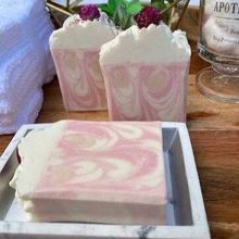 Cherry Bomb Cold Process Soap with Flower Embed[ With Soap Icing ]