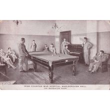 Irish Counties War Hospital Marlborough Hall Glasnevin WW1 Postcard