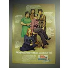 1974 Stayfree Mini-Pad Ad - Why Wear More?