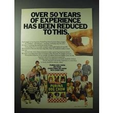 1977 Purina Dog Chow Dog Food Ad - 50 Years Experience