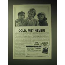 1989 Damart Thermolactyl Underwear Ad - Cold, me? Never!