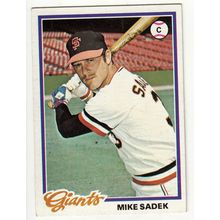 1978 Topps baseball card 8 Mike Sadek - Giants
