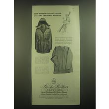 1945 Brooks Brothers Ad - Pile-Lined Cold Weather Jacket and Chamois Shirt