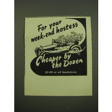 1949 Cheaper by the Dozen Book Ad - For your week-end hostess