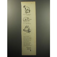 1957 American Cancer Society Ad - Cancer can't strike me, I'm hiding