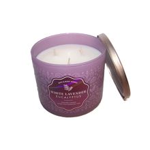 Bath & Body Works White Lavender Eucalyptus 3 Wick Scented Candle 14.5 oz