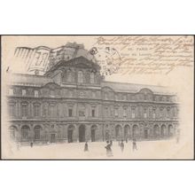Cour du Louvre, Paris, 1903 - CPA