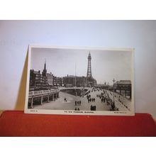 THE NEW PROMENADE, BLACKPOOL, LANCASHIRE used antique postcard Rotary 1913 pm =