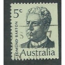 AUS 1969 5c 'EDMUND BARTON ' FINE USED (EBID37-863)