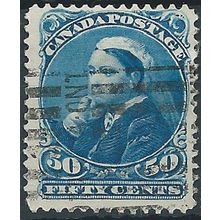 Canada 1893 SG116 50c Blue Good+ Used .. ..