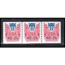 CVP33 26c Shield Very Fine MNH Strip of 3 PA5318