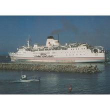 Rozel Ferry British Channel Islands Ferries Postcard