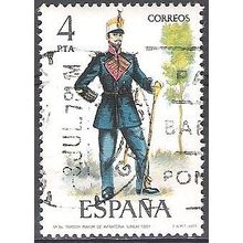España 1977 Michel 2277 O Cote (2008) 0.20 Euro Tambour Cachet rond