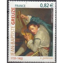France 2005 Michel 3983 O Cote (2008) 2.00 € Jean-Baptiste Greuze Le guitariste