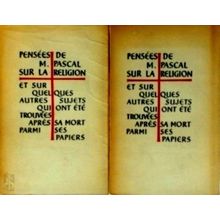 Pensees de Pascal sur la Religion et sur Quelques Autres Sujets qui ont ete Trou