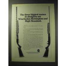 1971 High Standard Shotgun Ad - Three Biggest Names